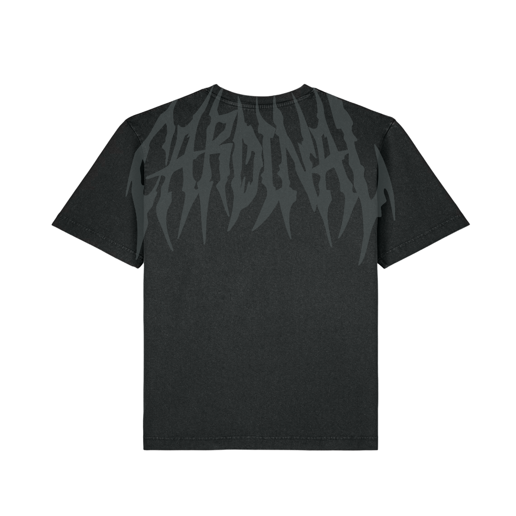 Cardinal - T-Shirt Oversize - Hardcore logo - Noir - Face arrière