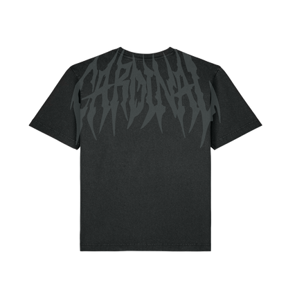 Cardinal - T-Shirt Oversize - Hardcore logo - Noir - Face arrière