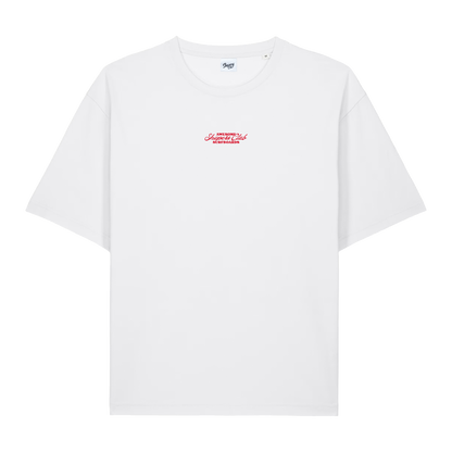 Shapers Club - T-Shirt Oversize - Awesome surfboards - Blanc - Face avant
