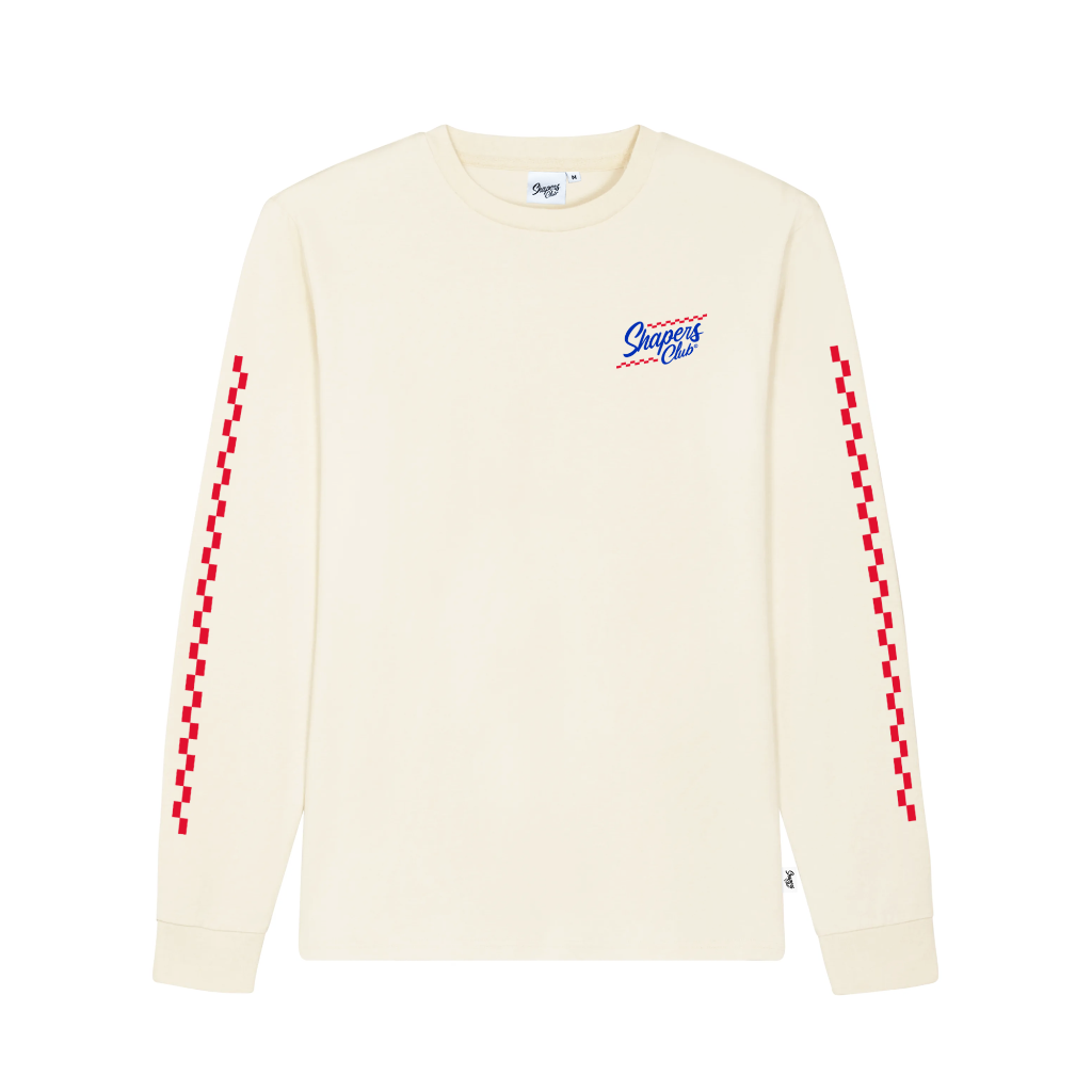 Shapers Club - T-Shirt Longsleeve - Chevy 2 - Beige - Face avant