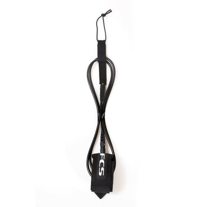 FCS Classic Regular Leash 7ft Noir - vue complète