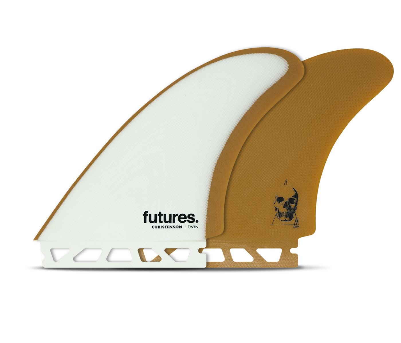 Futures Christenson Twin Blanc - Dérives twin surfboard