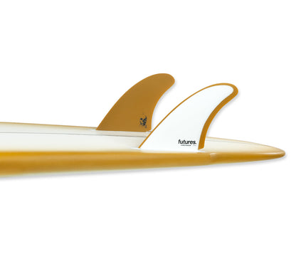 Futures Christenson Twin Blanc - Dérives twin in-board vue