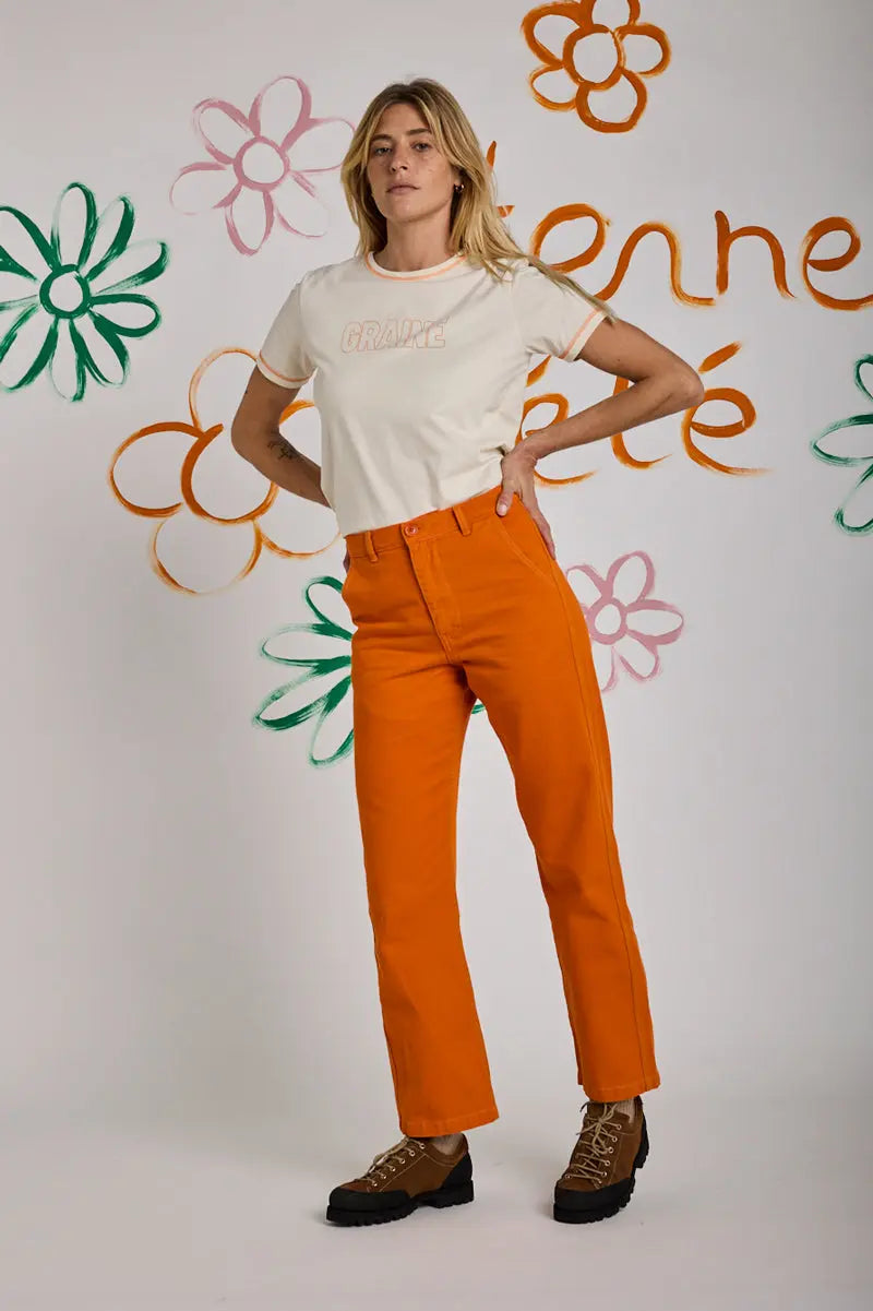 GRAINE-FW25-PIGMENT-PANT Beige S