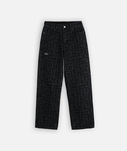Oxbow Retroflo noir – vue à plat