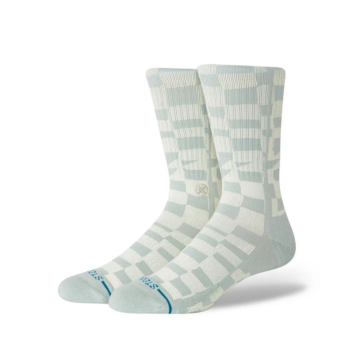Stance - Chaussettes - Wave check crew bleu