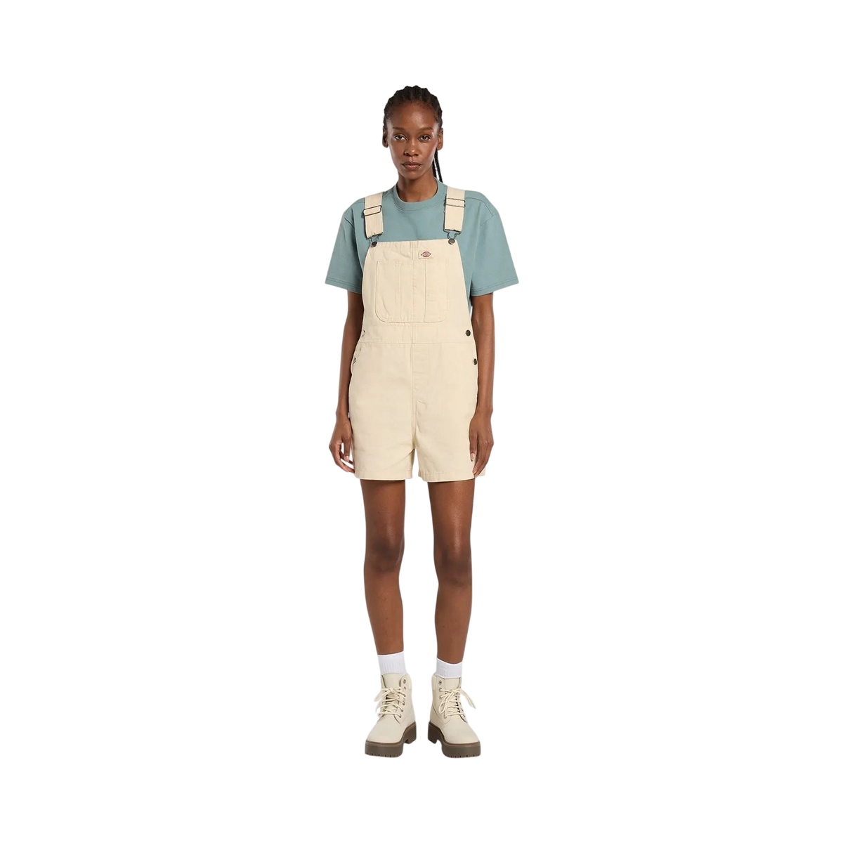 Dickies - Women - Combinations / Shorts - Lw canvas short bib w - Beige