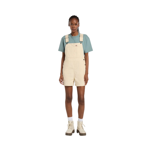 Dickies - Femme - Combinaisons / Combishorts - Lw canvas short bib w - Beige