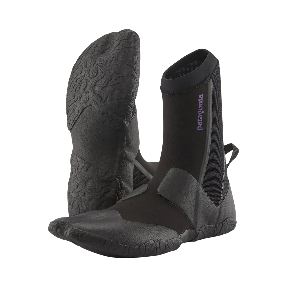 Chaussons de surf Patagonia Regulator 3 mm Split Toe noirs - Surfshop Shapers Club House