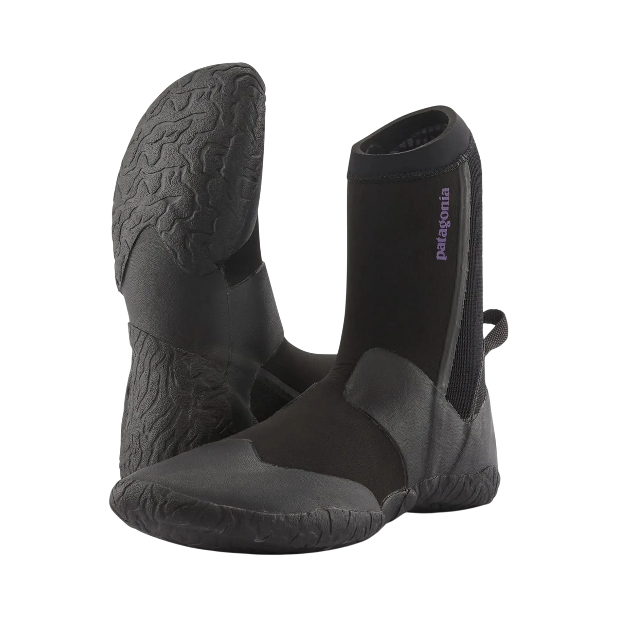Chaussons de surf Patagonia Regulator 5 mm bout rond noirs - Surfshop Shapers Club House