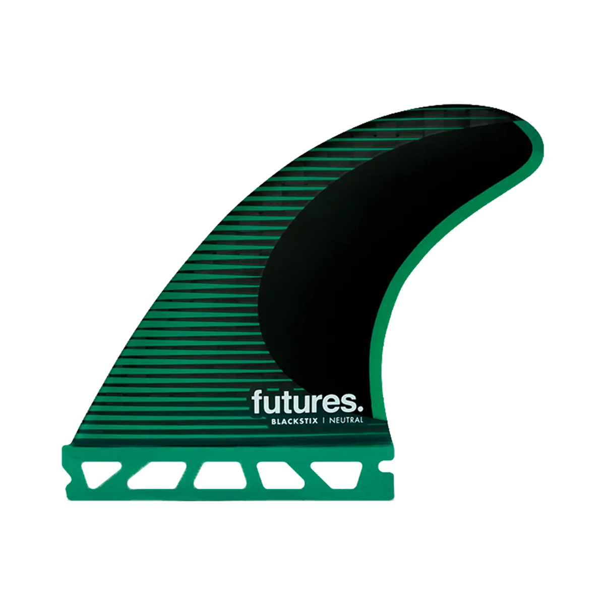 Dérives Thruster - F6 Blackstix neutral all-round green Futures Fins