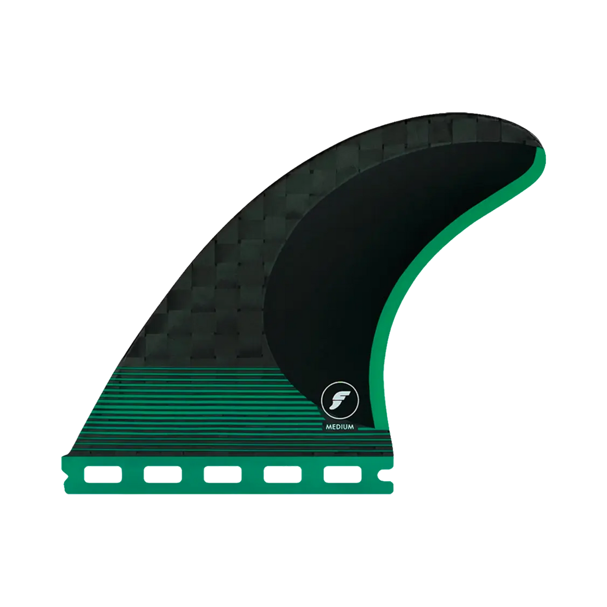 Dérives Thruster - F6 Blackstix neutral all-round green Futures Fins