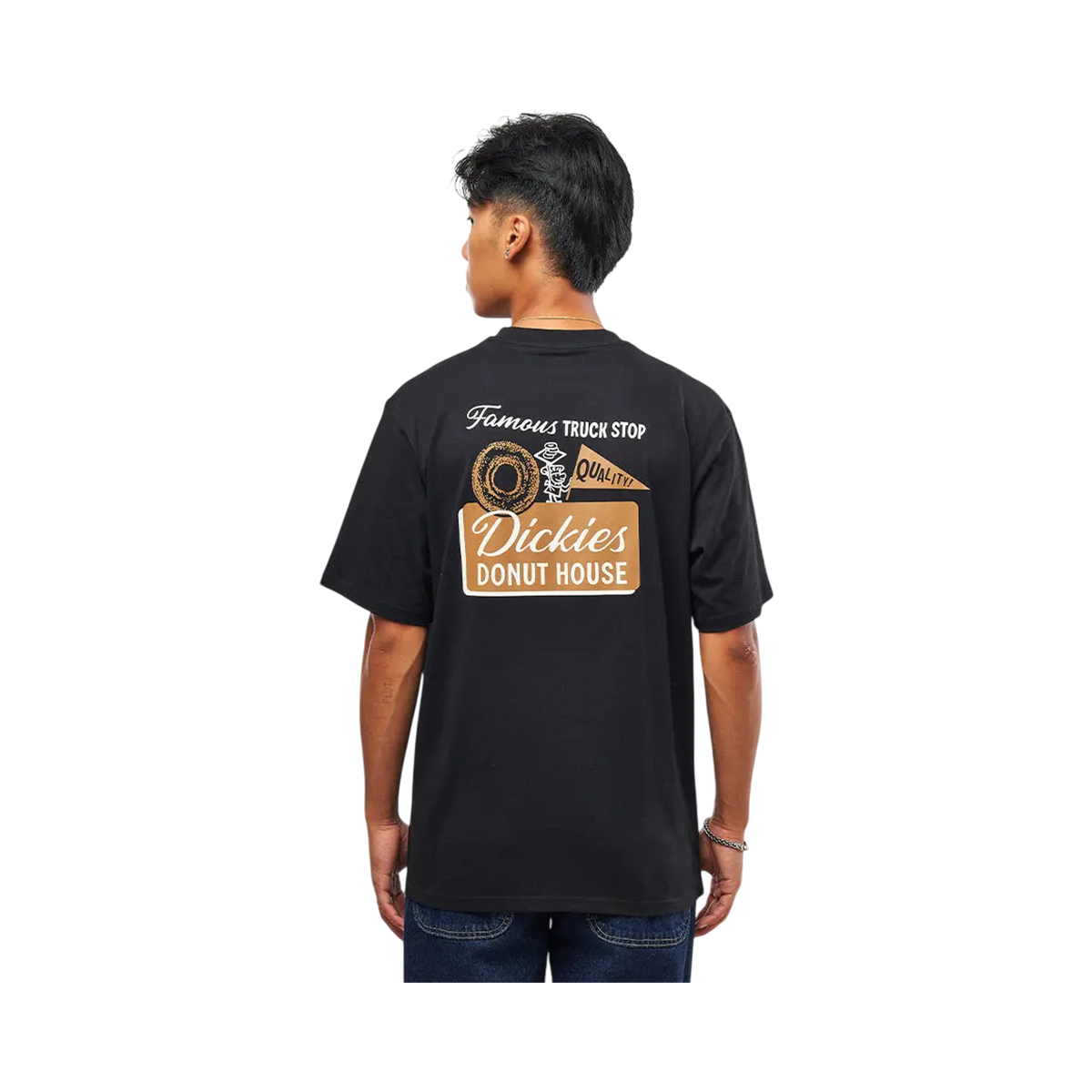 Dickies - DONUT HOUSE TEE SS BLACK L / UE 43 - 44 / US 33 - 34 - photo 1