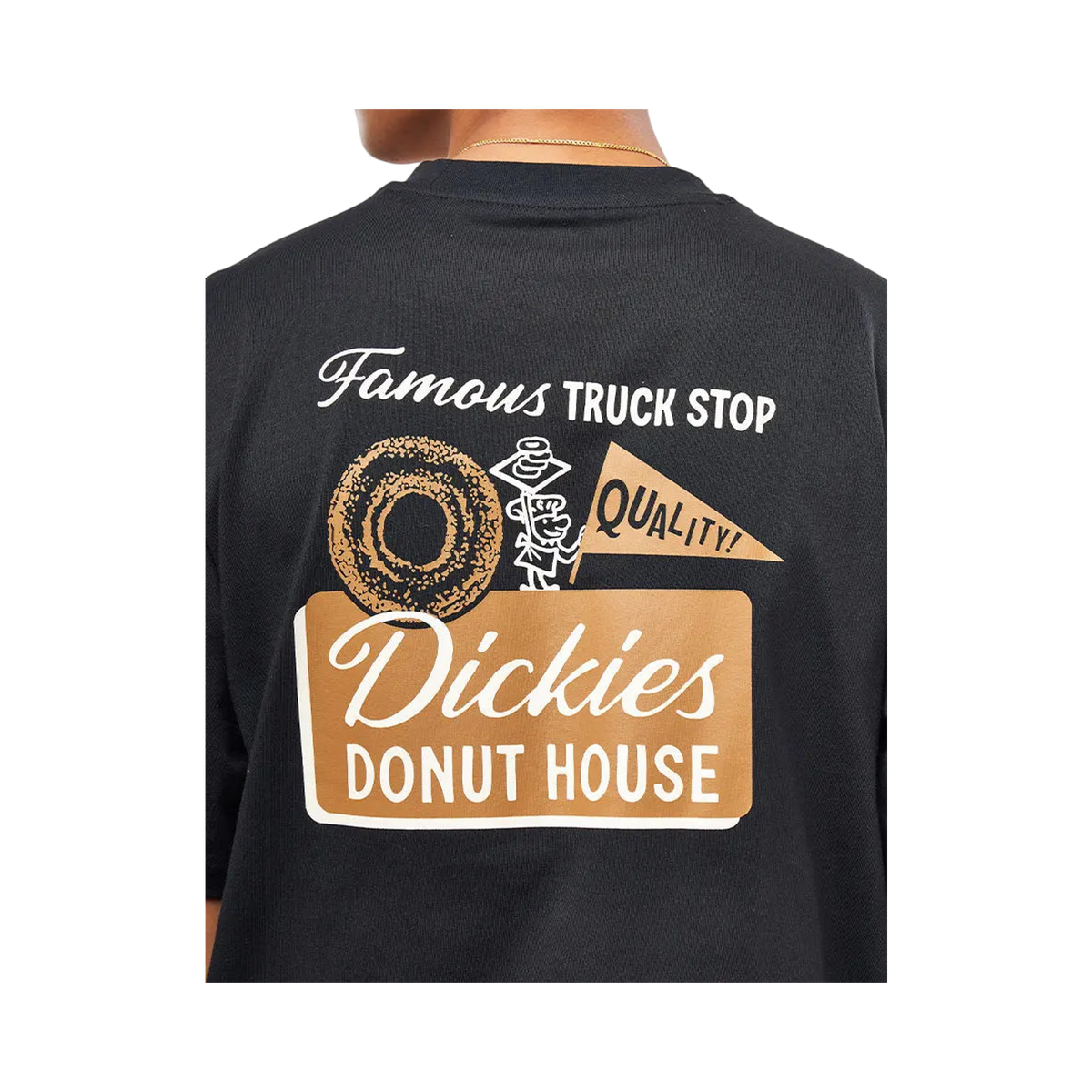 Dickies - DONUT HOUSE TEE SS BLACK L / UE 43 - 44 / US 33 - 34 - photo 3