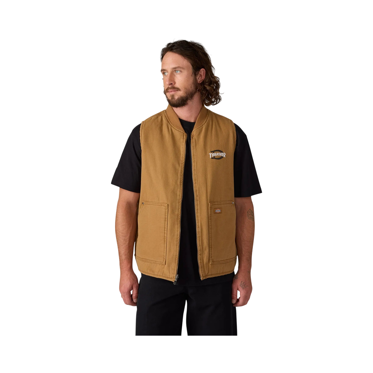 Dickies - THRASHER X DICKIES VEST BROWN DUCK M / UE 42  / US 32 - photo 1