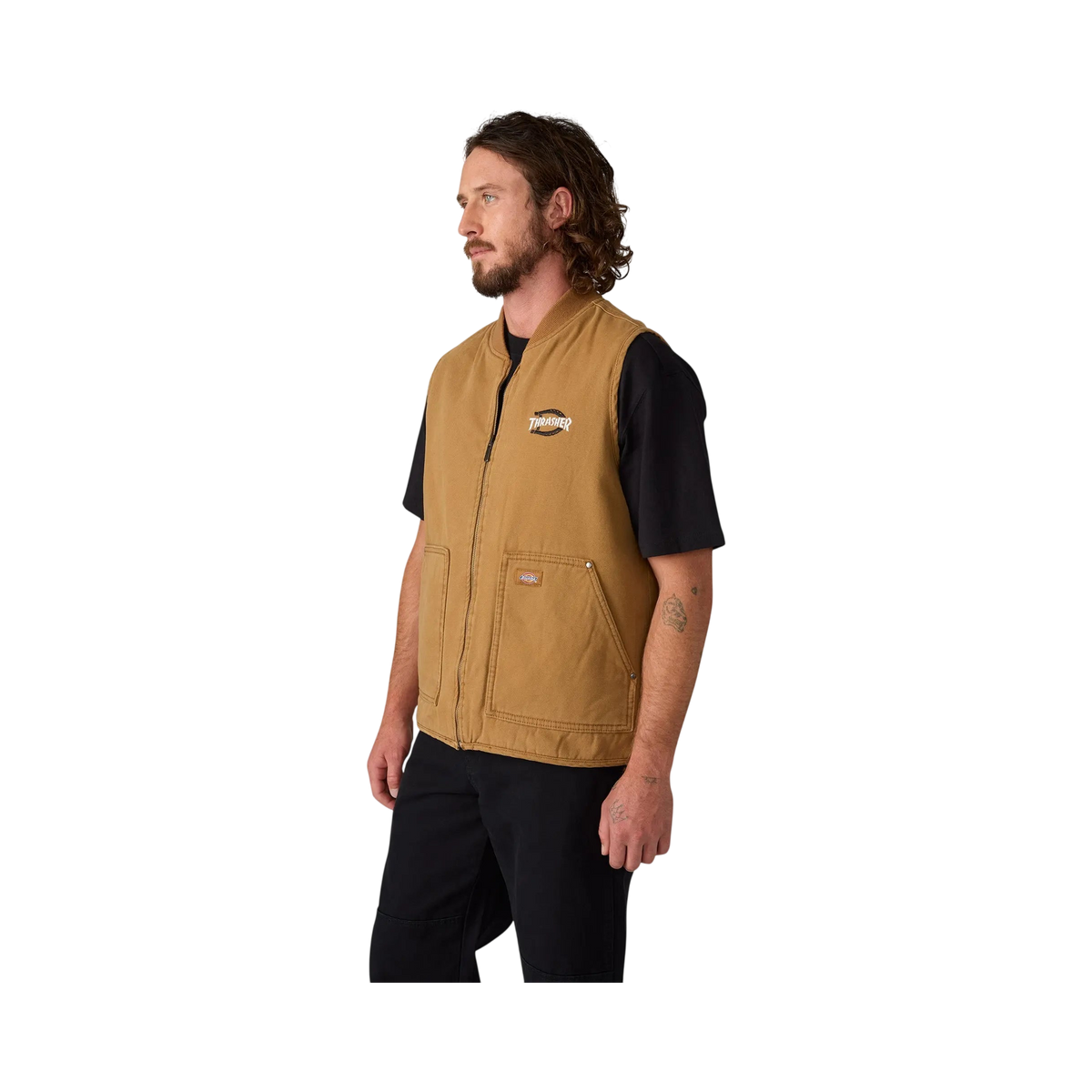 Dickies - THRASHER X DICKIES VEST BROWN DUCK M / UE 42  / US 32 - photo 3