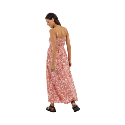 ISLANDER FLORAL SHIRRED MIDI DRESS S / US 28  / EU 38 MULTI COULEURS - photo 3