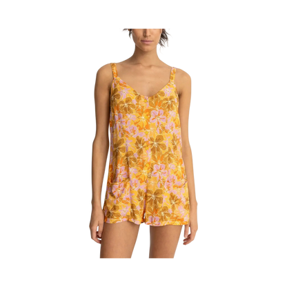 MAHANA FLORAL PLAYSUIT M / US 28 / EU 38 JAUNE - photo 2