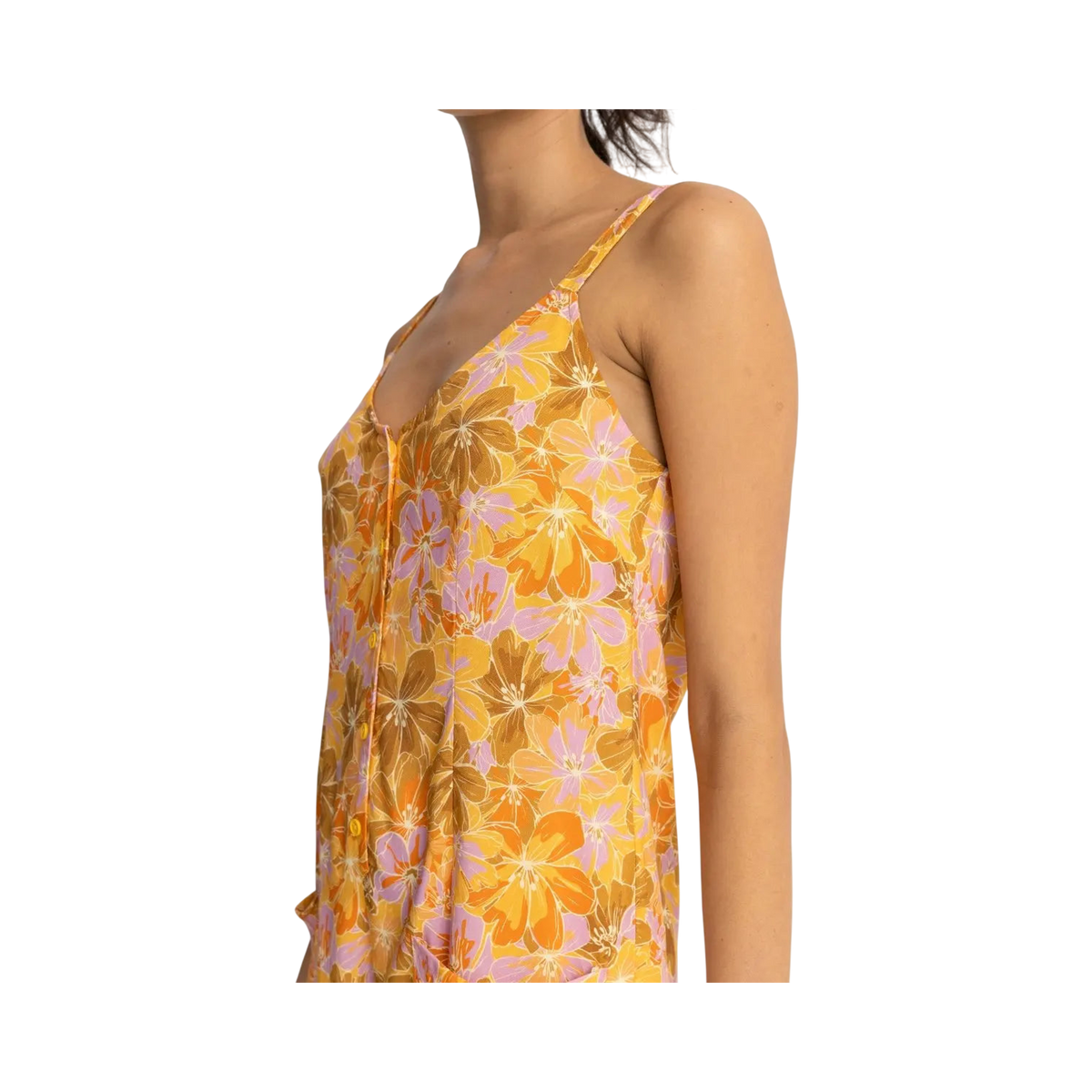 MAHANA FLORAL PLAYSUIT M / US 28 / EU 38 JAUNE - photo 3