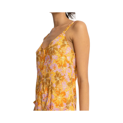MAHANA FLORAL PLAYSUIT M / US 28 / EU 38 JAUNE - photo 3
