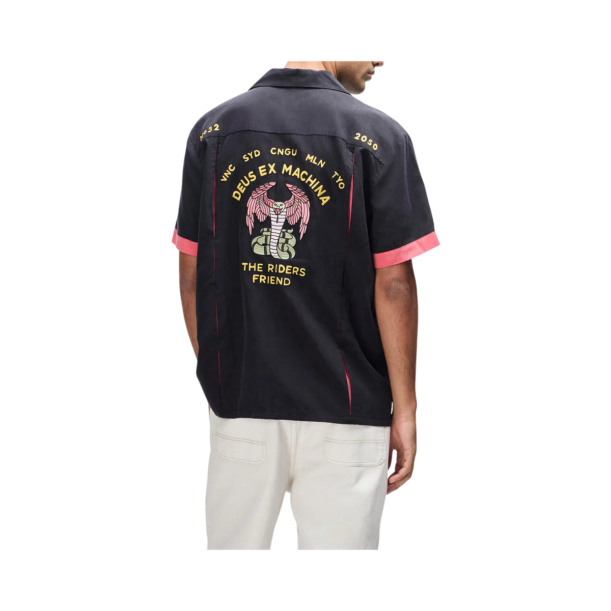 Deus Ex Machina - Chemises manches courtes - Hisssterical bowling shirt noir - photo 1