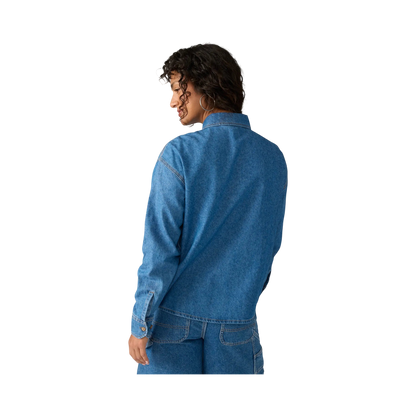 Dickies - Women - Shirts - Lw denim shirt ls w - Classic blue - photo 2