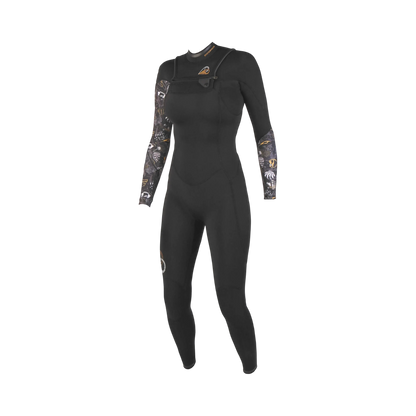 Soöruz - Fullsuit Women 3/2 FZ Divine Organic Oysterprene - noir - photo 1