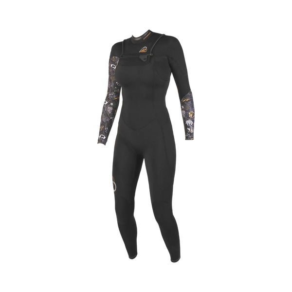 Soöruz - Fullsuit Women 3/2 FZ Divine Organic Oysterprene - black