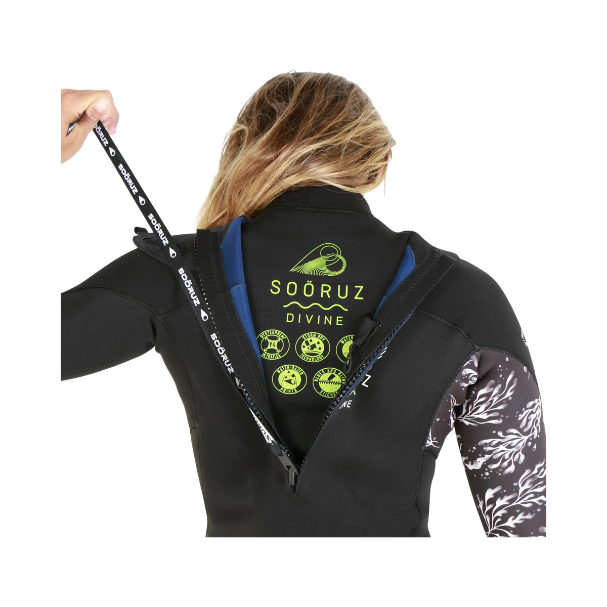Soöruz - Fullsuit Women 4/3 BZ Divine Organic Oysterprene - noir - photo 3