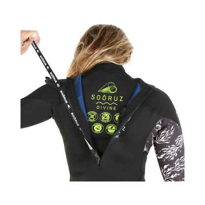 Soöruz - Fullsuit Women 4/3 BZ Divine Organic Oysterprene - noir - photo 3