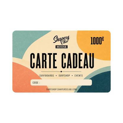 CARTE CADEAU SHAPERS CLUB Shapers Club