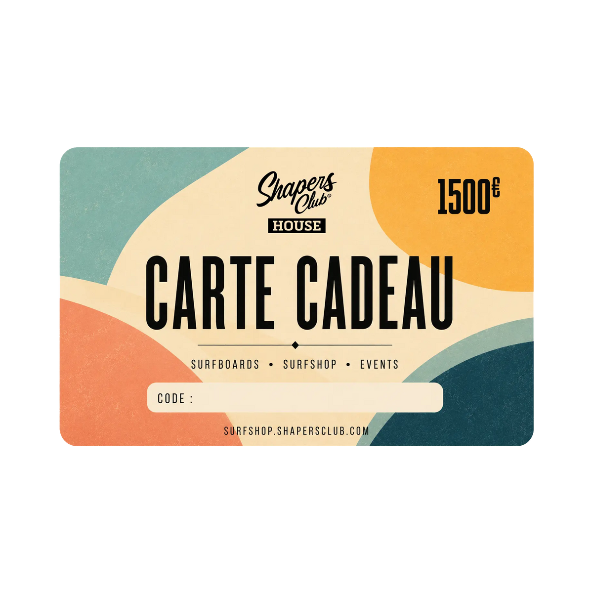 CARTE CADEAU SHAPERS CLUB Shapers Club