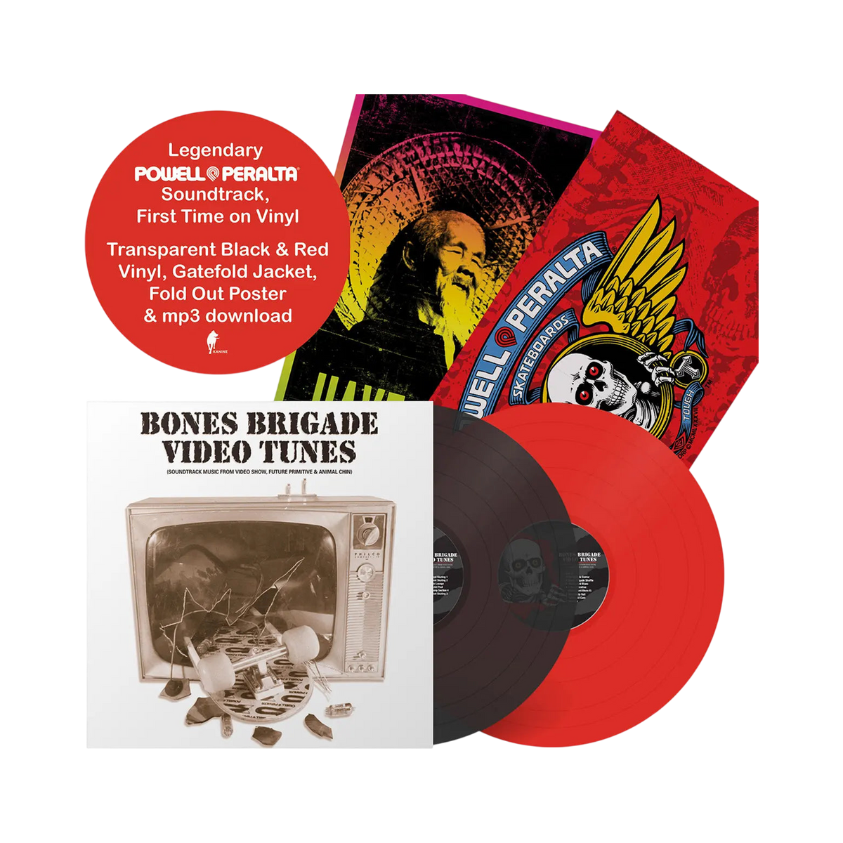 BONES BRIGADES VINYL LP VIDEO TUNES - photo 1