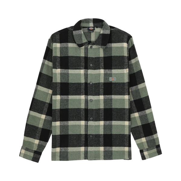 Dickies - PLAID COALING LS SHIRT SEA SPRAY