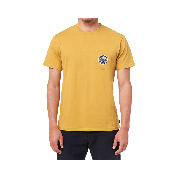 HORIZON BADGE SS TEE JAUNE