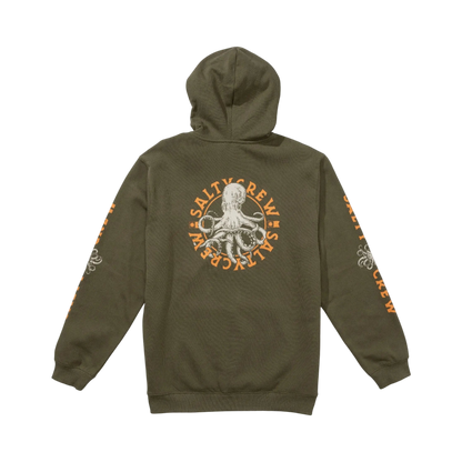 SALTY CREW - HOODED SWEAT - TENTACLES DUSTY OLIVE 10 - photo 2