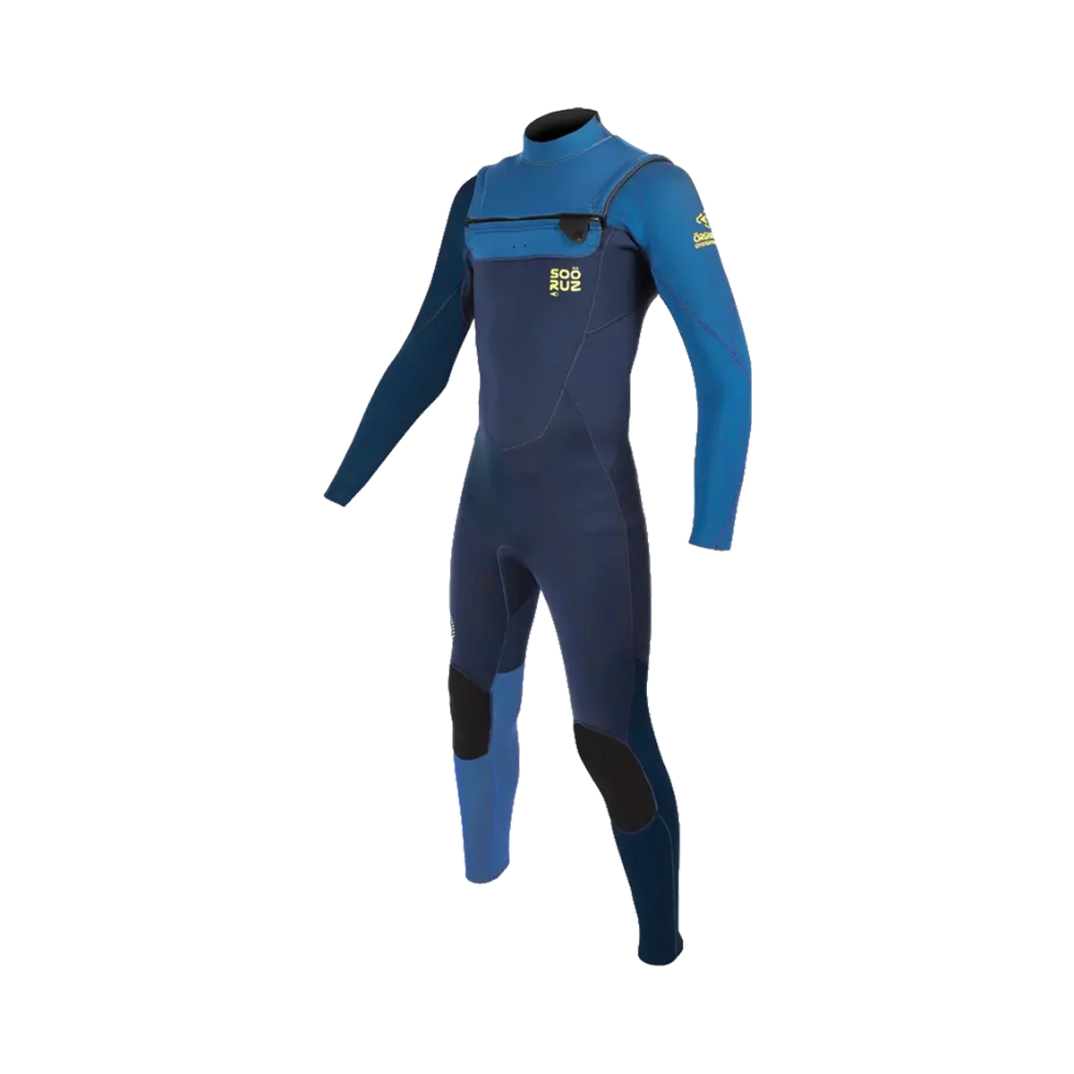 Soöruz - Combinaison intégrale - Fly + front zip 4/3 mm bleu Gemm SAS