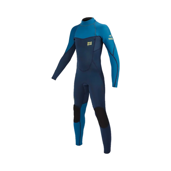 Soöruz - Combinaison intégrale - Fly + back zip 4/3 mm bleu