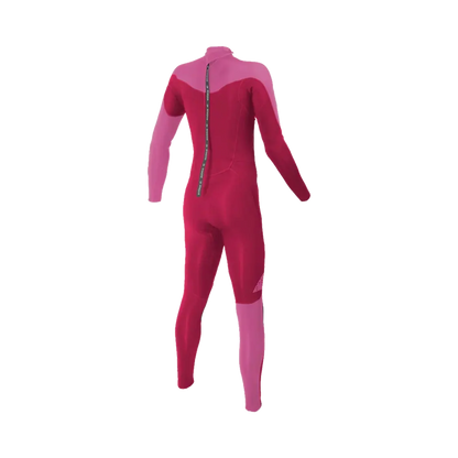 Soöruz - Combinaison intégrale - Fly + back zip 4/3 mm rose Gemm SAS