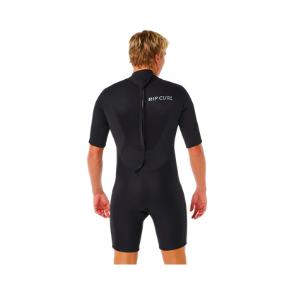 Rip curl - Shorty - Trad zip dos manches courtes 2/2 mm noir Rip curl