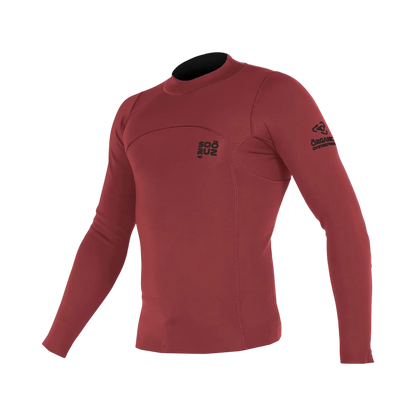 Soöruz - Top Men 1/1 LS Fighter Organic Oysterprene - red - photo 1