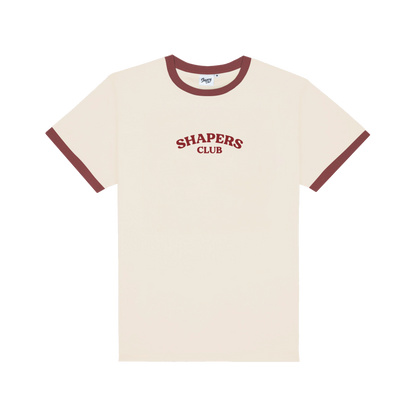 Shapers club - T-shirt femme - Ringer beige