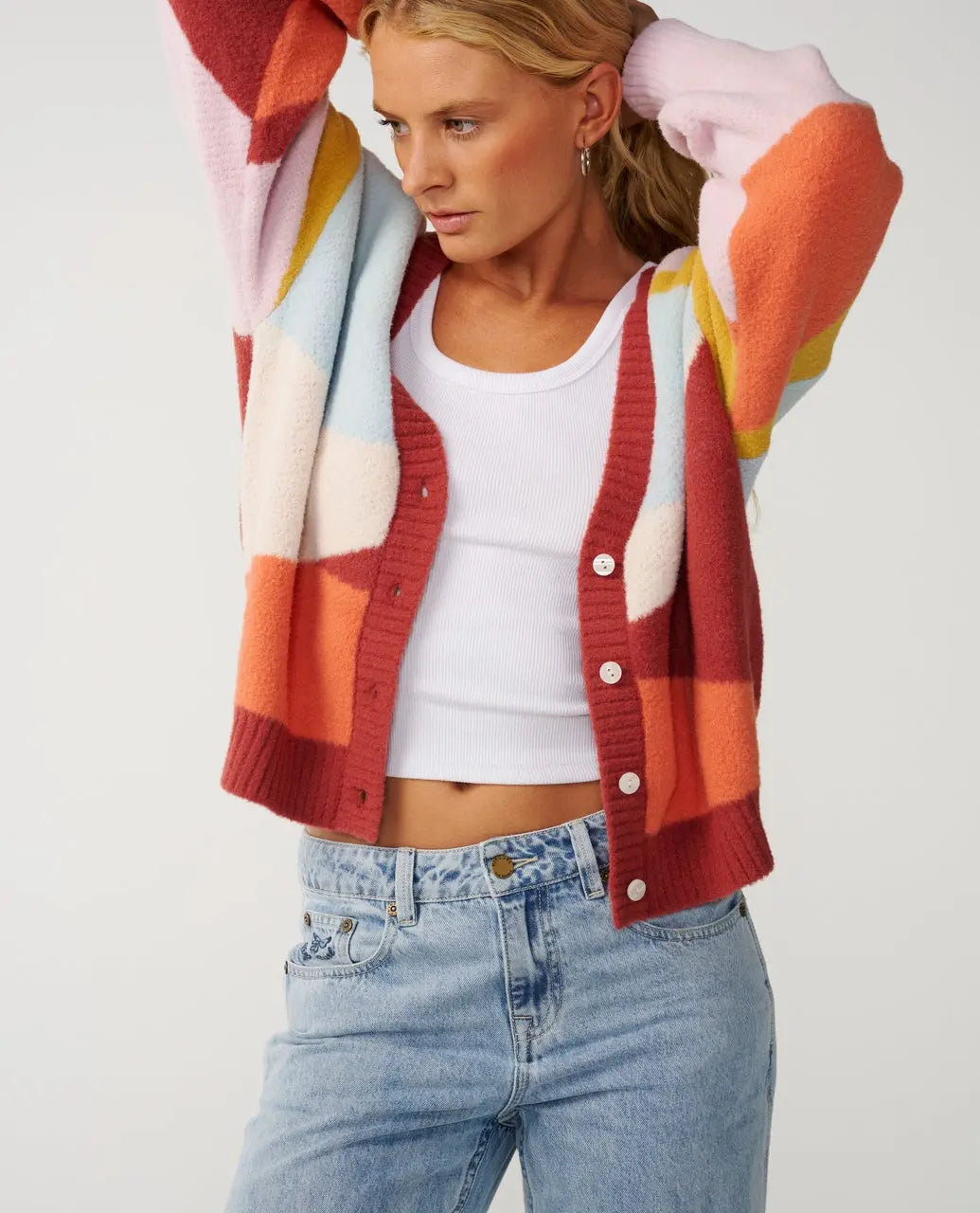 Rip curl - Pulls & mailles - Surf Revival Jacquard Cardigan Multicolor