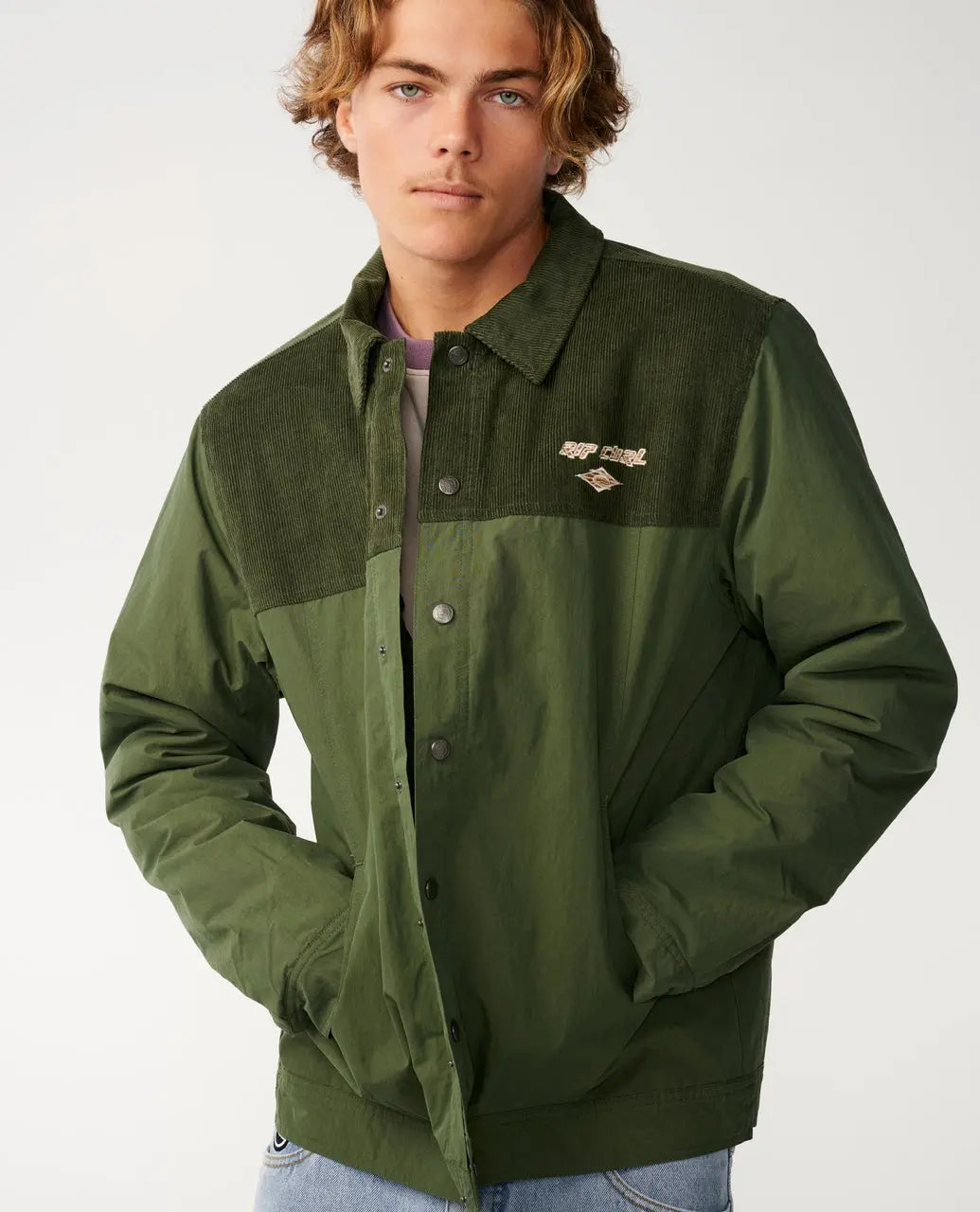 Rip curl - Vestes & surchemises - Classic Surf Cord Puffer Jacket vert