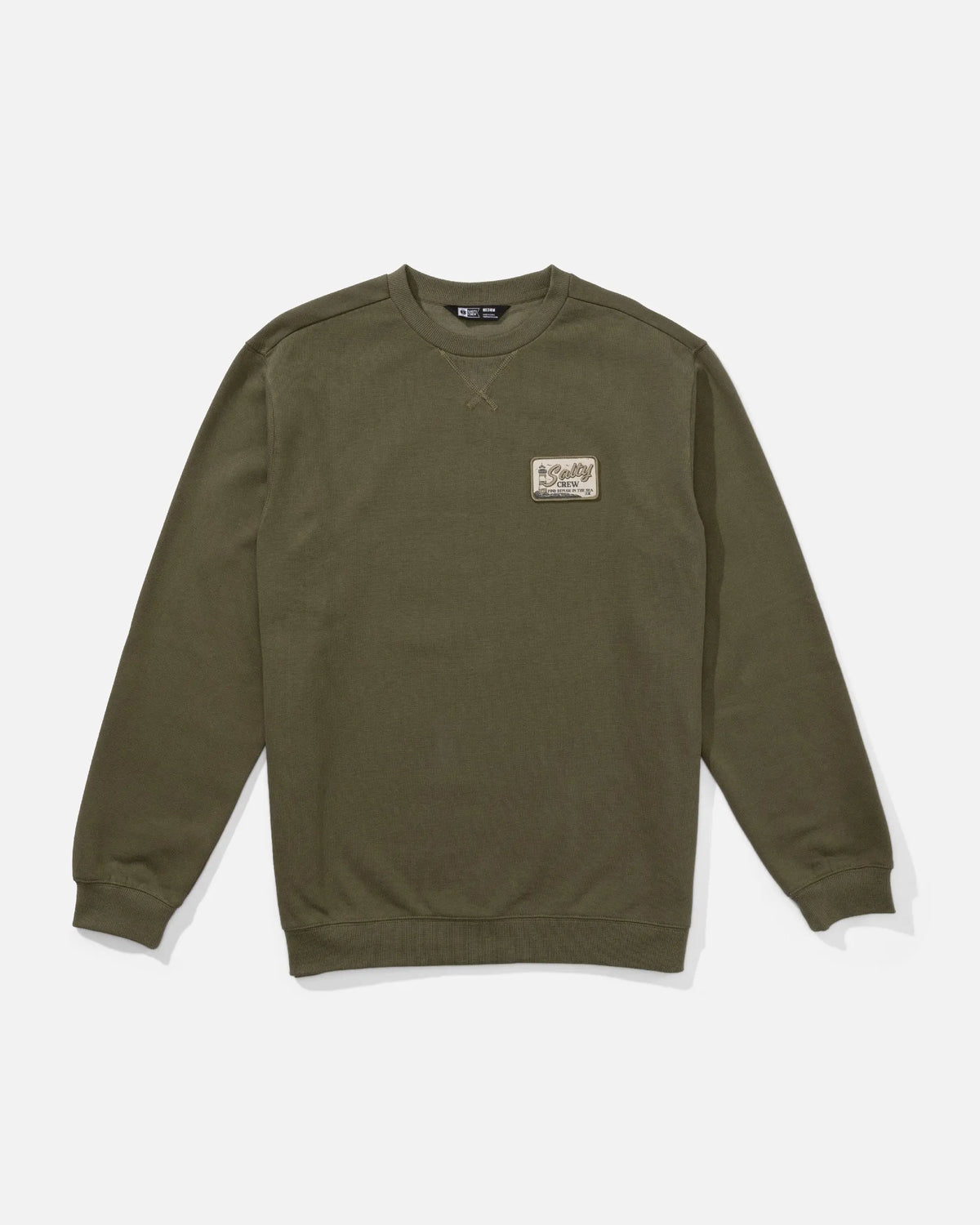 SALTY CREW - CREW SWEAT - CRAFTED OLIVE L