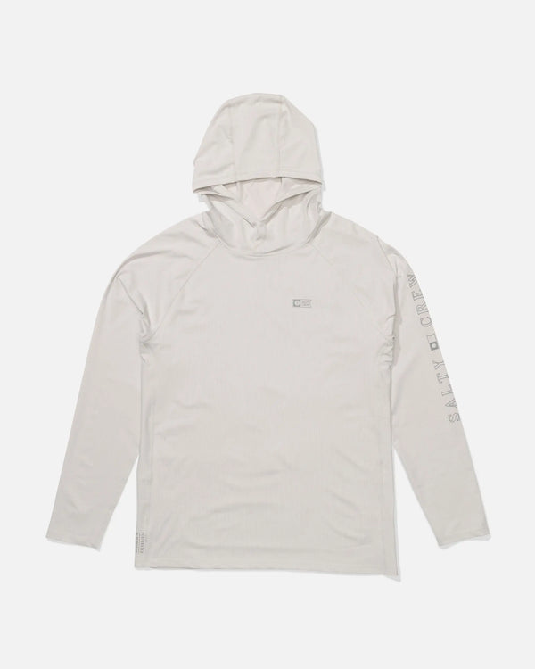 Salty crew - T-shirts manches longues - Apex perforated sunshirt gris
