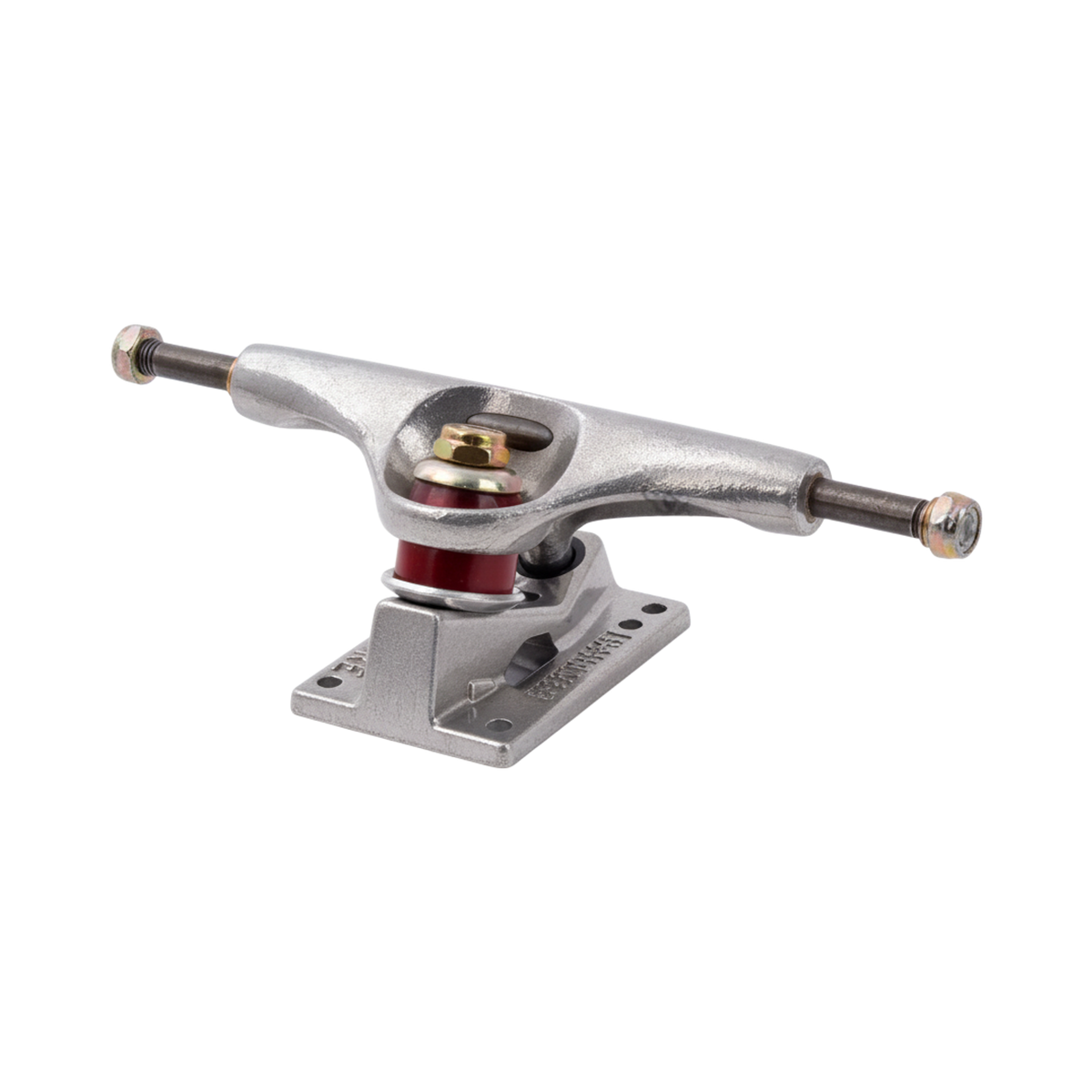 Surfshop skateboard truck - Shapers Club House Venture 129mm in grey aluminum with red tires
