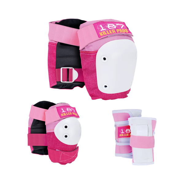 187 killer pads - Genouillères - Pack Junior Rose