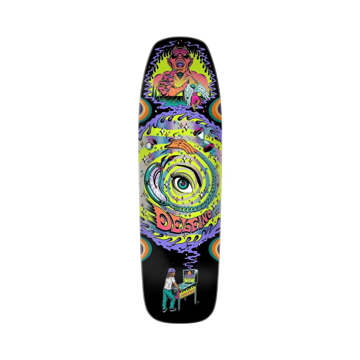Santa Cruz - Skateboards - Delfino Pinball Vision black - photo 1