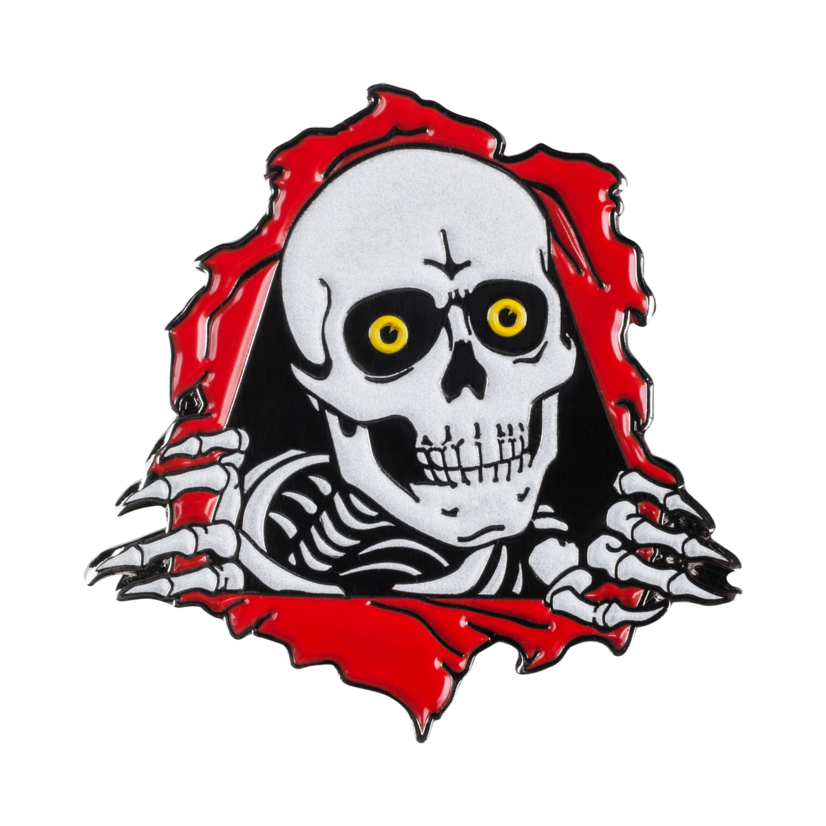 Powell Peralta - pin’s / badge - OG Ripper deck glow pin noir - photo 1